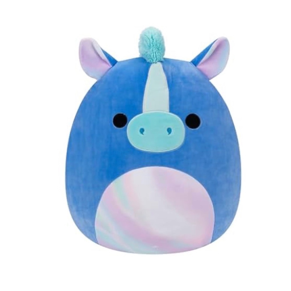 New Squishmallows Original 16-Inch Mythical Creature Romano The Blue Hippocampus
